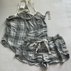 Cloth & Stone Plaid PJ Set XS